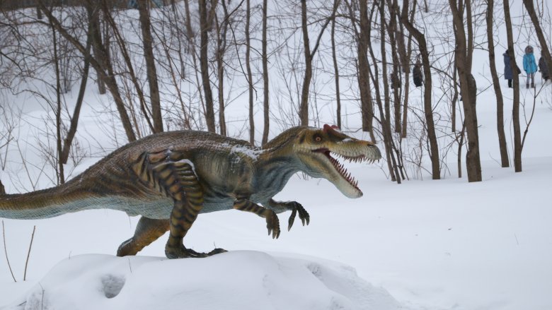 partridge creek monster snow dinosaur t-rex