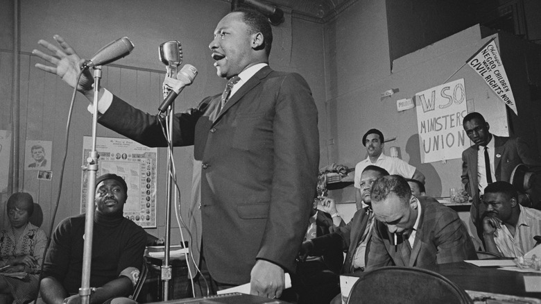 Martin Luther King Jr. giving speech