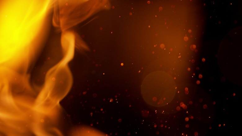 flames abstract background