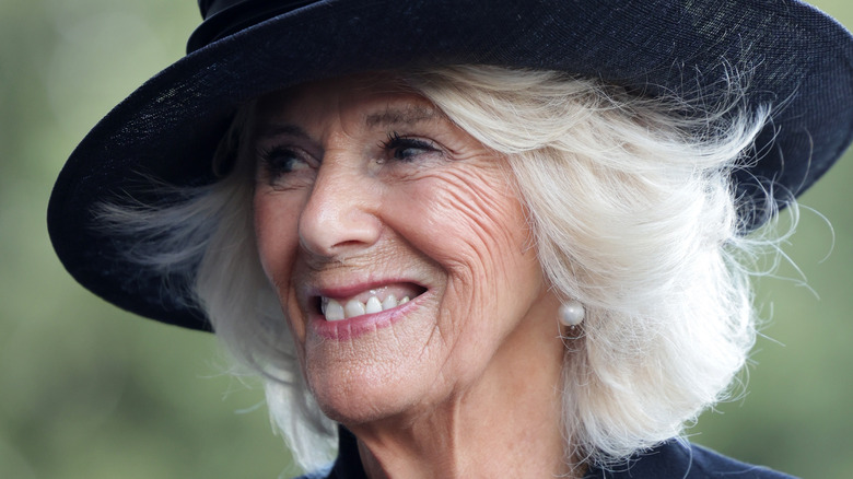 Queen Consort Camilla smiling