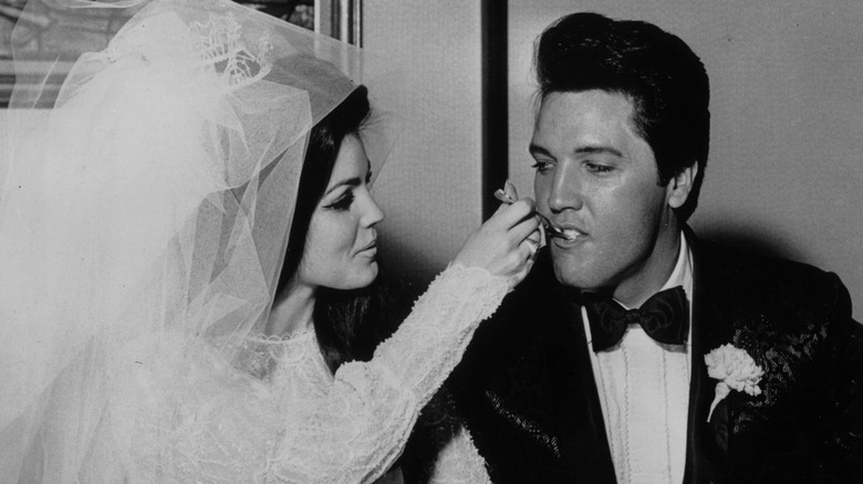 Elvis on his wedding day