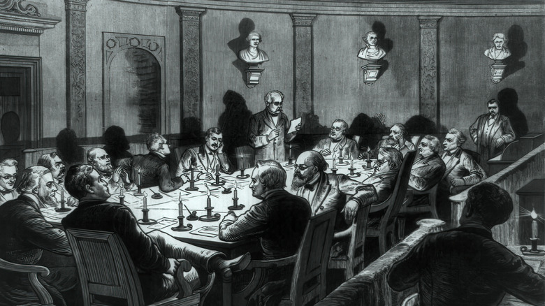 Electoral College meets, 1877