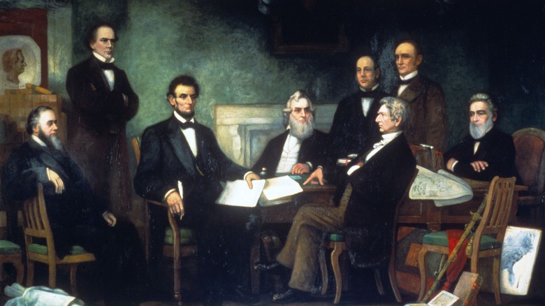 Drafting of Emancipation Proclamation, 1863