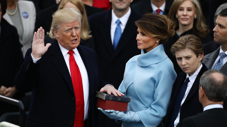 Trump takes oath of office, Jan. 20th 2017