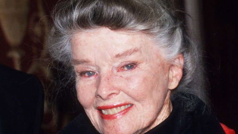 Katharine Hepburn smiling in 1992
