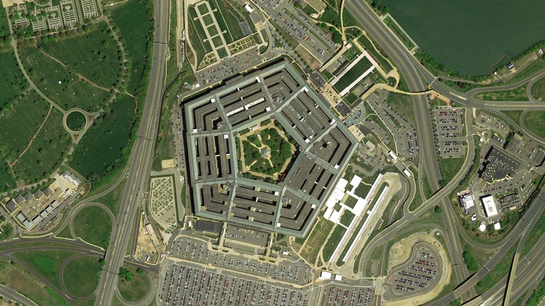 Bird's eye view of the Pentagon