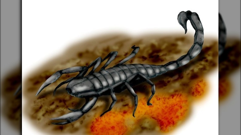 Artist's depiction of Pulmonoscorpius