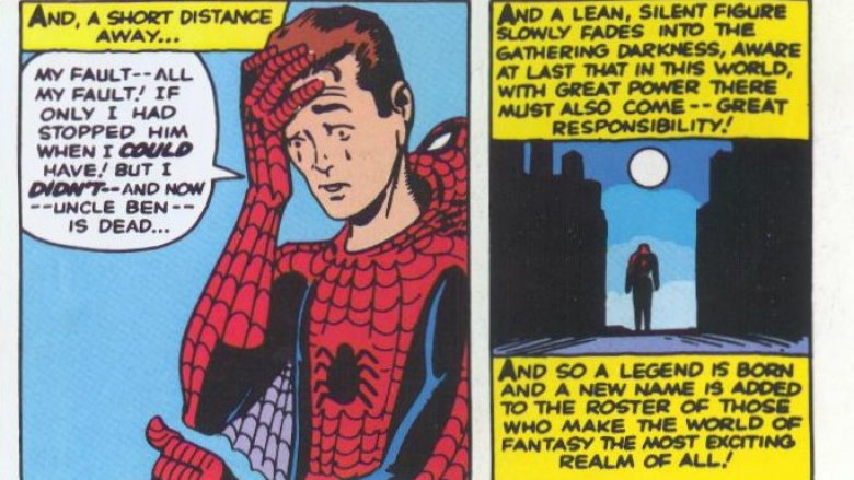 Amazing Fantasy Spider-Man last panel Uncle Ben