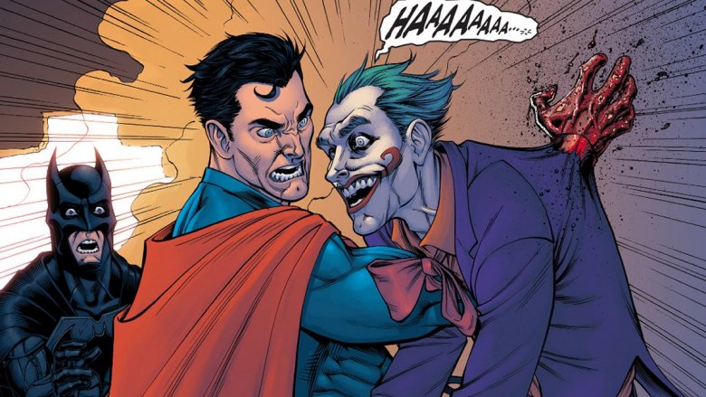 the joker and superman and batman