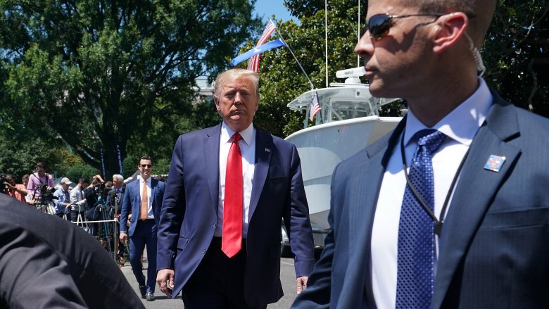 Donald Trump and Secret Service agent