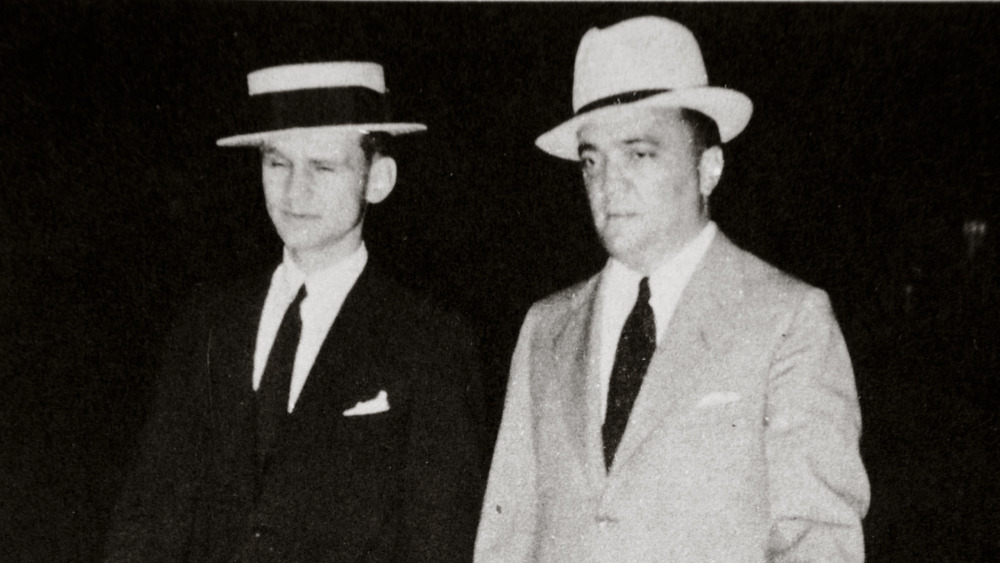 J. Edgar Hoover walking