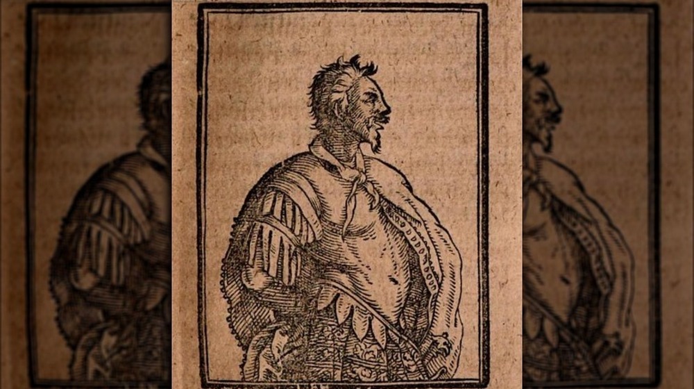 Woodcut of Attila the Hun