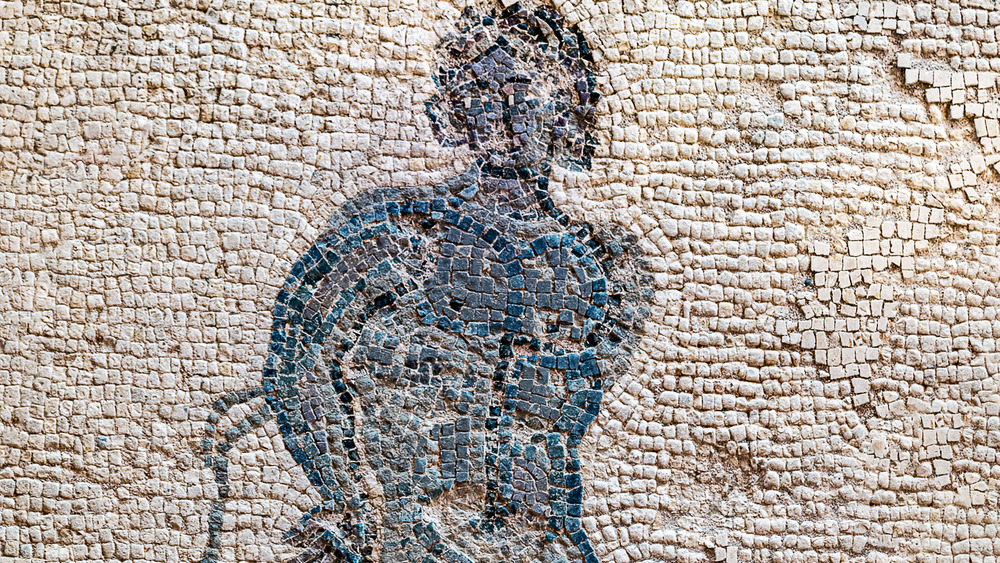 Roman mosaic of a bound slave