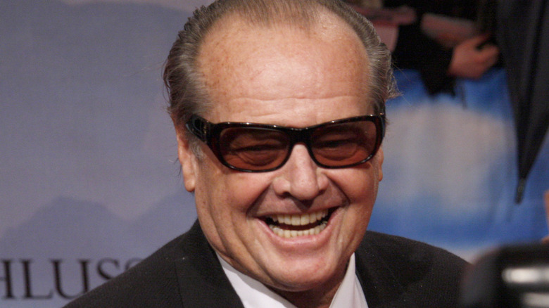 Jack Nicholson smiling in sunglasses