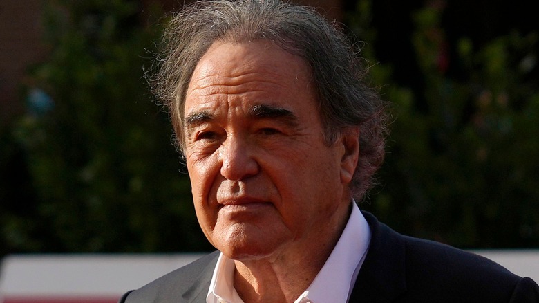 Oliver Stone on the red carpet