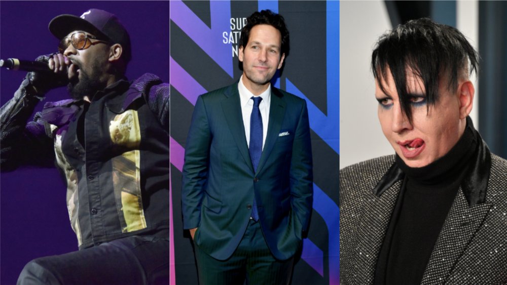 RZA and Paul Rudd and Marilyn Manson