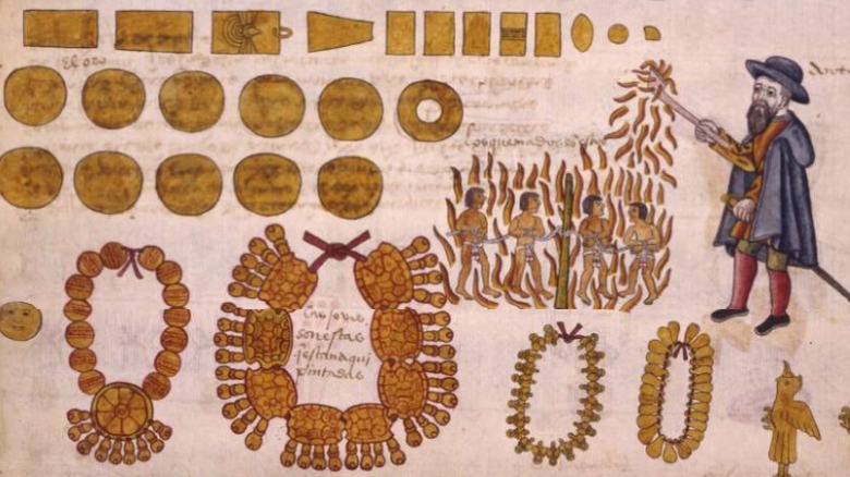 A page of the 1554 Codex Tepetlaoztoc