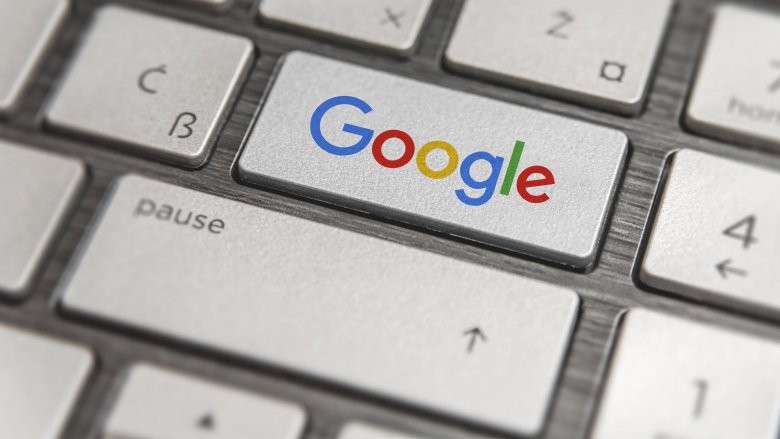 Google on a keyboard