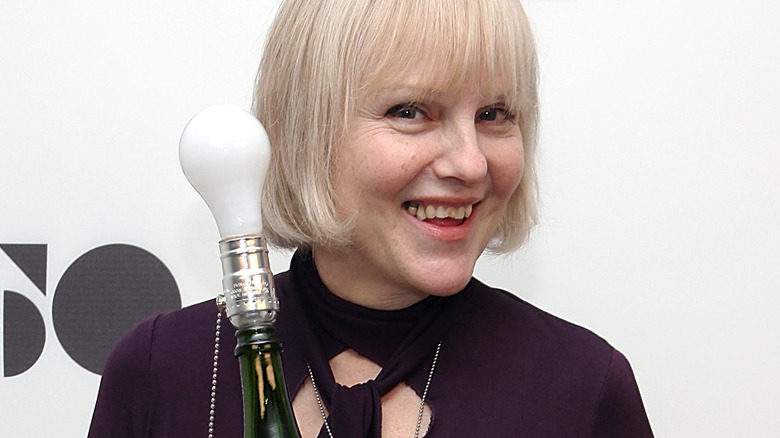 Cynthia Albritton with a light bulb