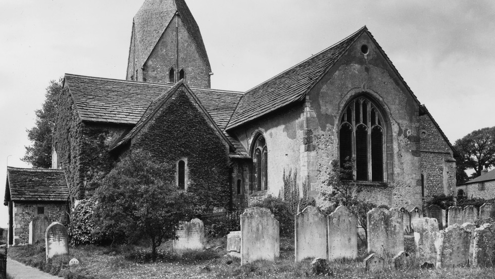 A old most-covered British graveyard