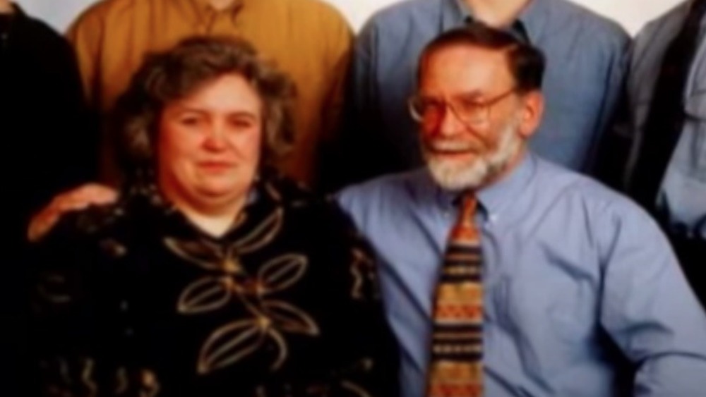 Primrose and Harold Shipman posing for family portrait