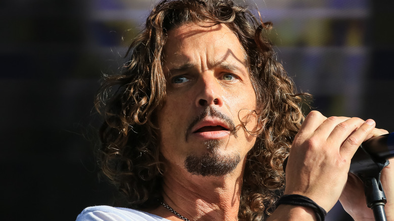 Chris Cornell microphone onstage