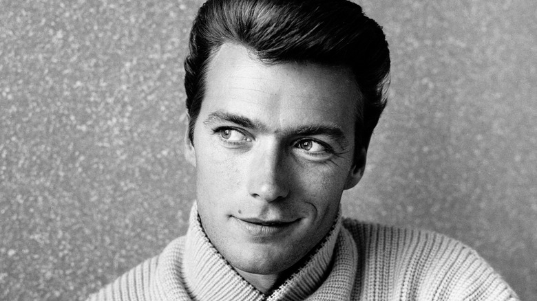 young Clint Eastwood smirking