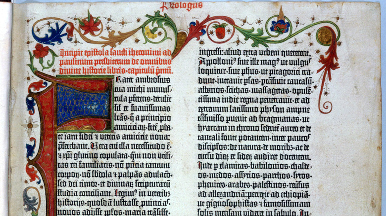 Page from the Gutenberg Bible