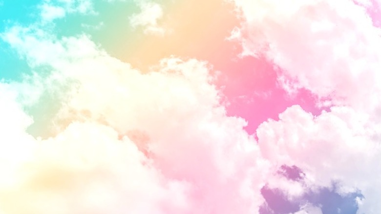 Rainbow clouds