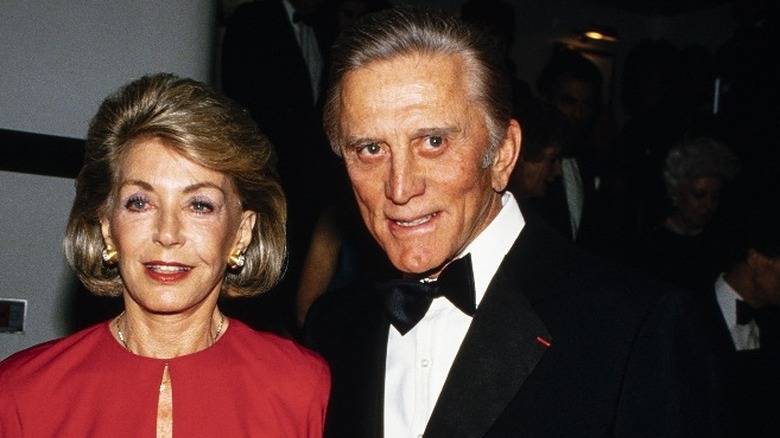 Kirk Douglas and Anne Buydens, 1986