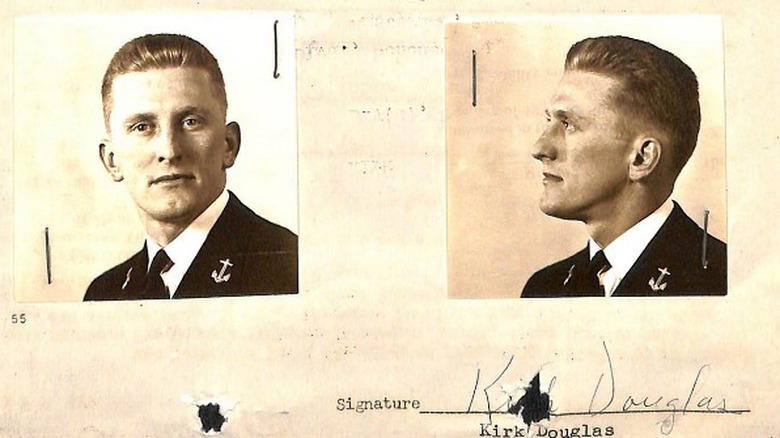 Kirk Douglas, Navy induction photos, 1942