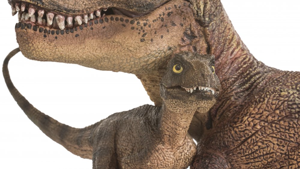baby tyrannosaurus mama t-rex