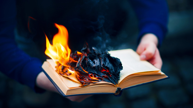 A burning Bible