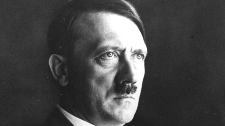 Adolf Hitler looking stern