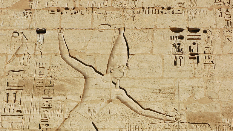 Ramses III smiting enemies
