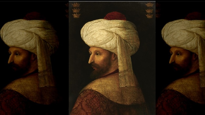 Portrait of Mehmet II in turban