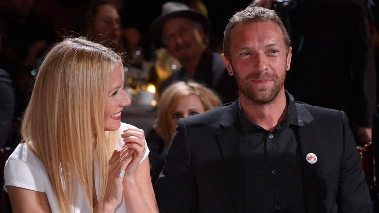 Gwyneth Paltrow and Chris Martin smiling