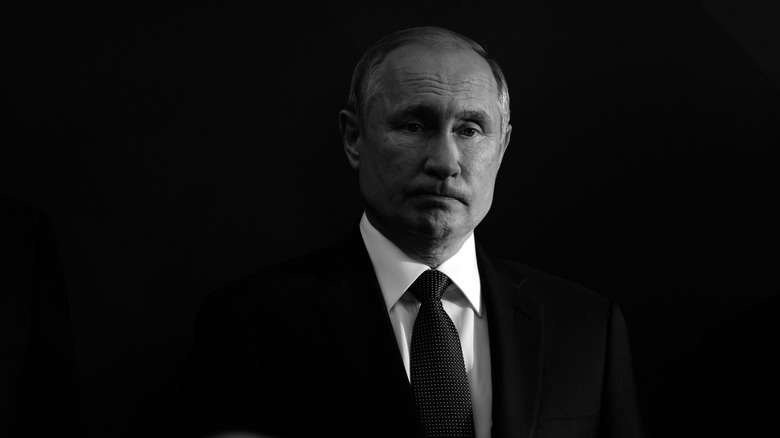 Putin in black and white