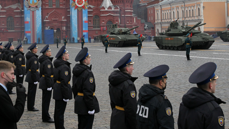 A Russian military parade, 2021