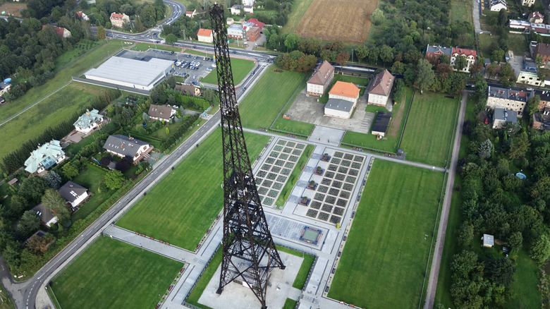 Gleiwitz incident aerial view of radio tower
