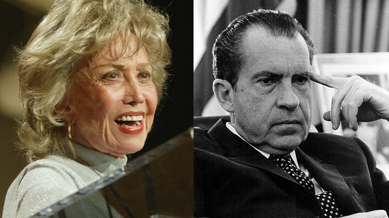 June Foray and Richard Nixon