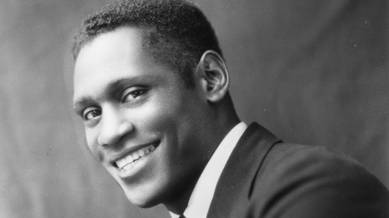 Singer Paul Robeson smiling