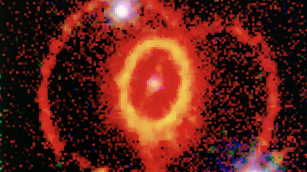 A Hubble telescope image of a supernova's remnants