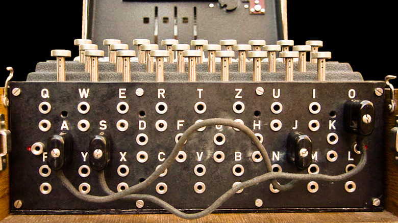 Enigma machine plugboard