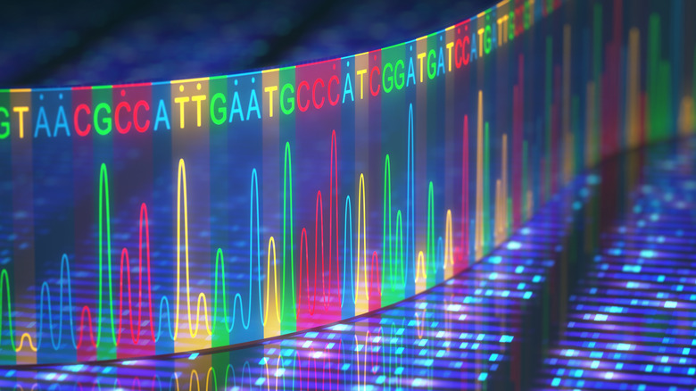 illustration of DNA sequencing