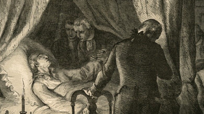 illustration death of george washington