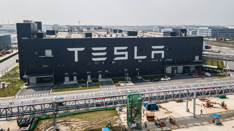 Tesla's Shanghai factory industrial city
