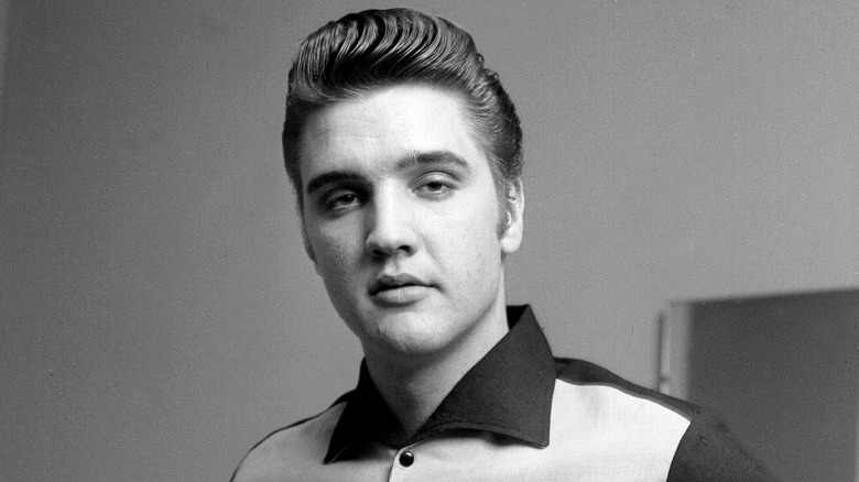Elvis Presley serious expression 