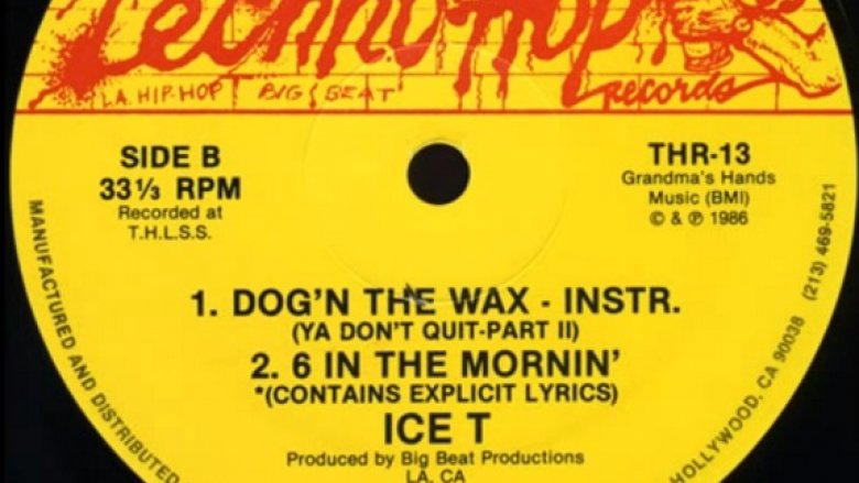 Label for 6 N' The Mornin' 12" single