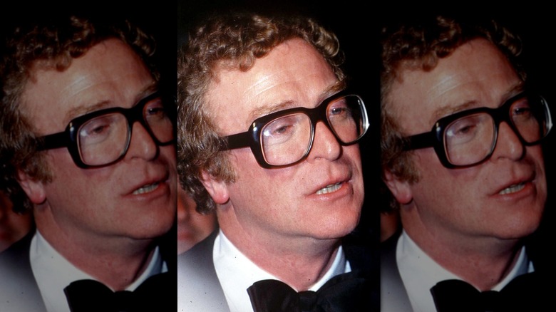 Michael Caine looks up